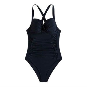 Black one piece tummy control swimsuit. Brand new with tags.